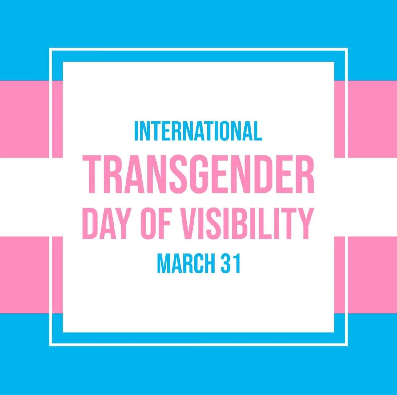 We stand with trans people everywhere. Representation and visibility matters more than just one day but it feels important to share our voice on this day and every day.
