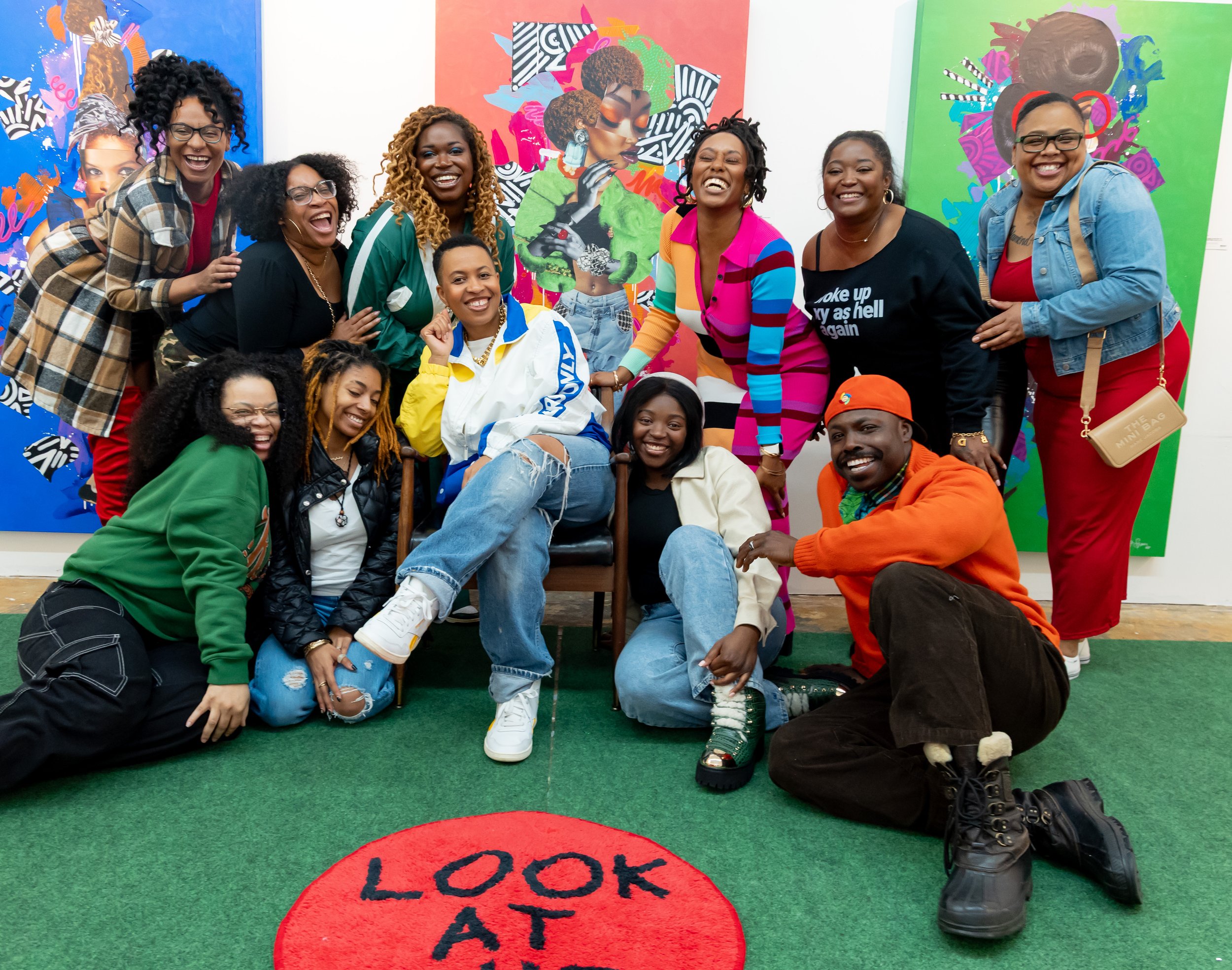 Group photo in front of Shawty Shawty