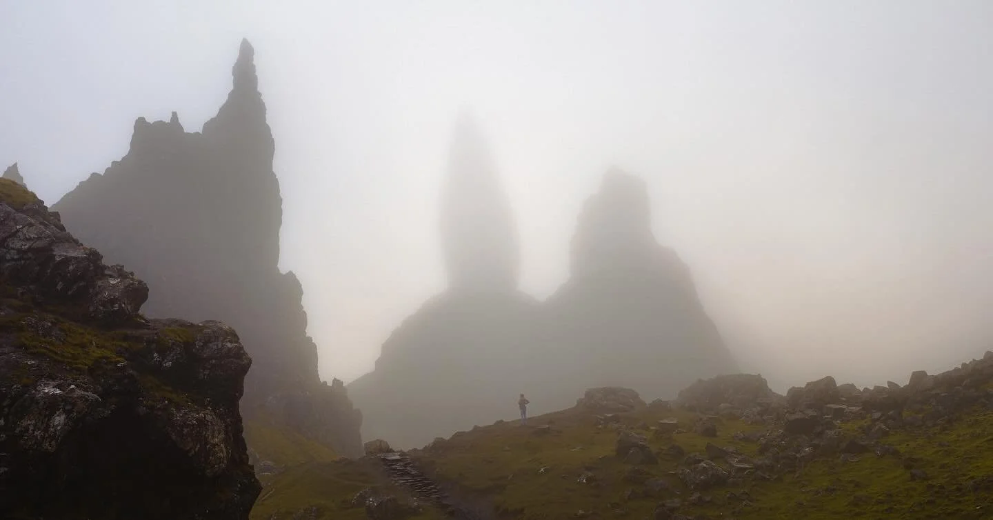 When I was hiking up to The Storr I was a little disappointed it was so foggy. But looking back on it (and looking through my photos) the fog really took this place to the next level

#scotland #travel #oldmanofstorr #isleofskye #scottishhighlands #l