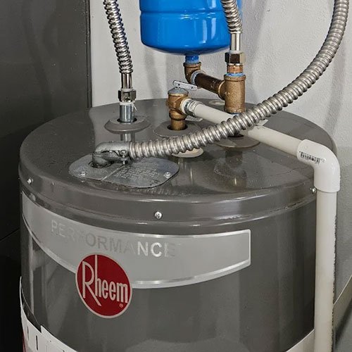 A new water heater installed.