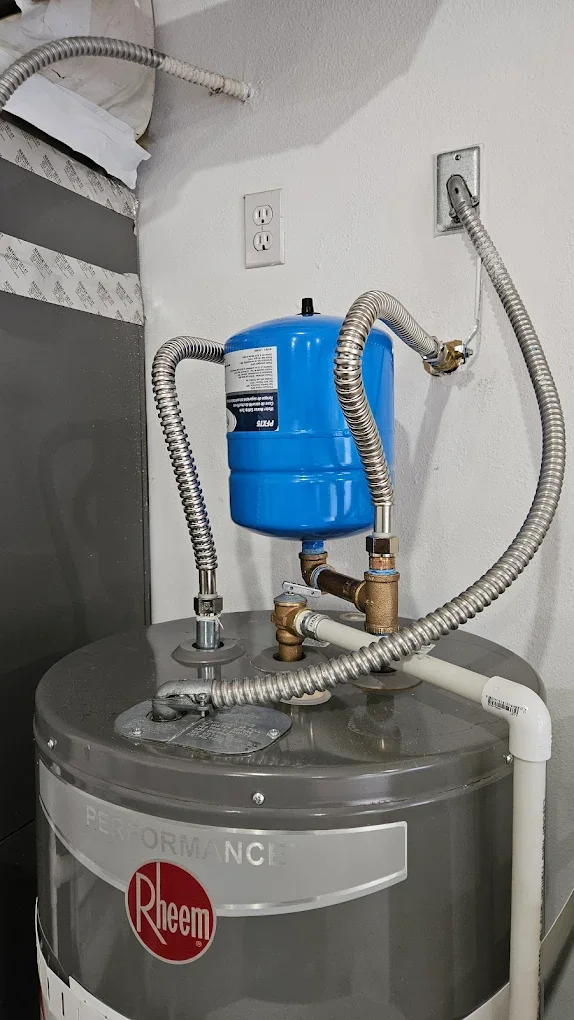 A new water heater installation