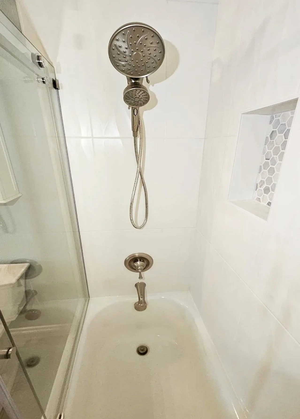 A new shower head installation