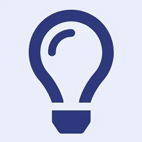 A lightbulb icon