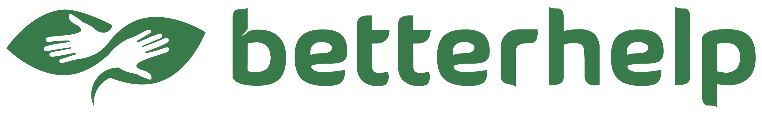 Logo with two green hands forming a heart shape and the word 'BetterHelp' in green.
