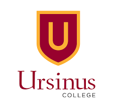 Ursinus College logo with a maroon and gold shield and the college name underneath