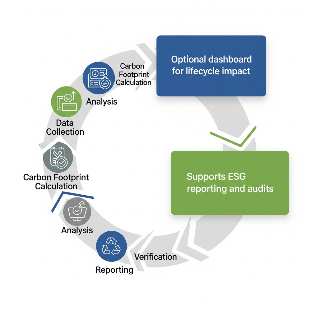 Carbon and impact tracking for sustainable hotel operations