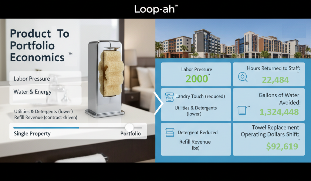 Rooms under contract convert derived cartridge economics into predictable annual value