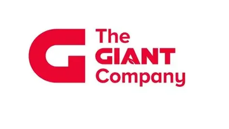 Logo of The Giant Company with a red G and the company name in red and black text.
