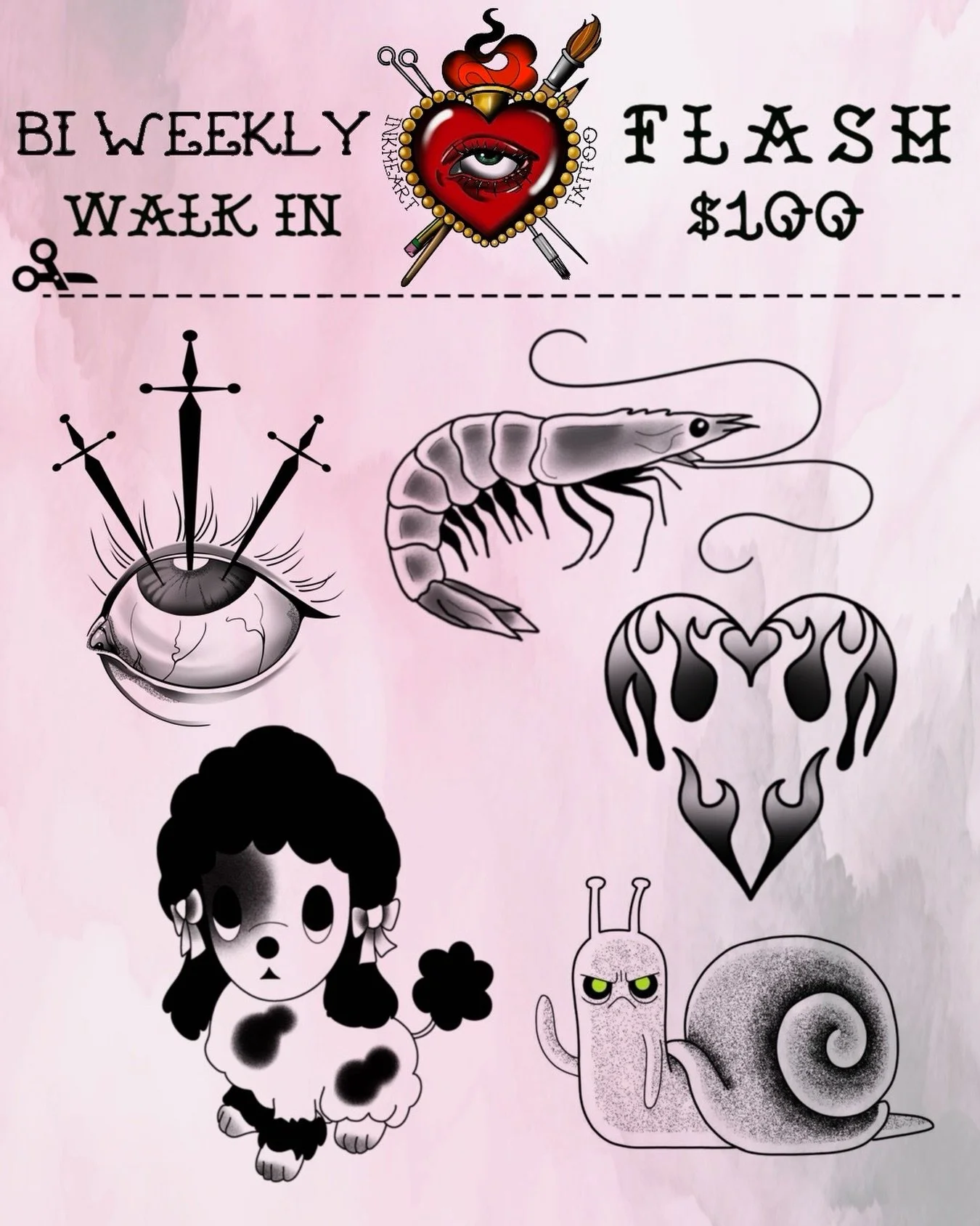 BIWEEKLY WALK IN TATTOOS! 
Theme: GREY SCALE 🩶
Designs available 05/06-05/19 ✨
.

.

.
#pdxtattoo #pdxtattooartist #greyscale #pdxtattooshops #pnwtattoo