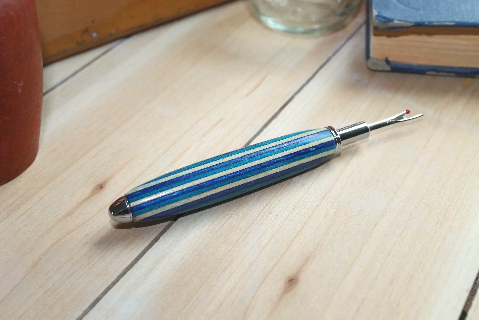 Blue Stripe with Silver-S Seam Ripper