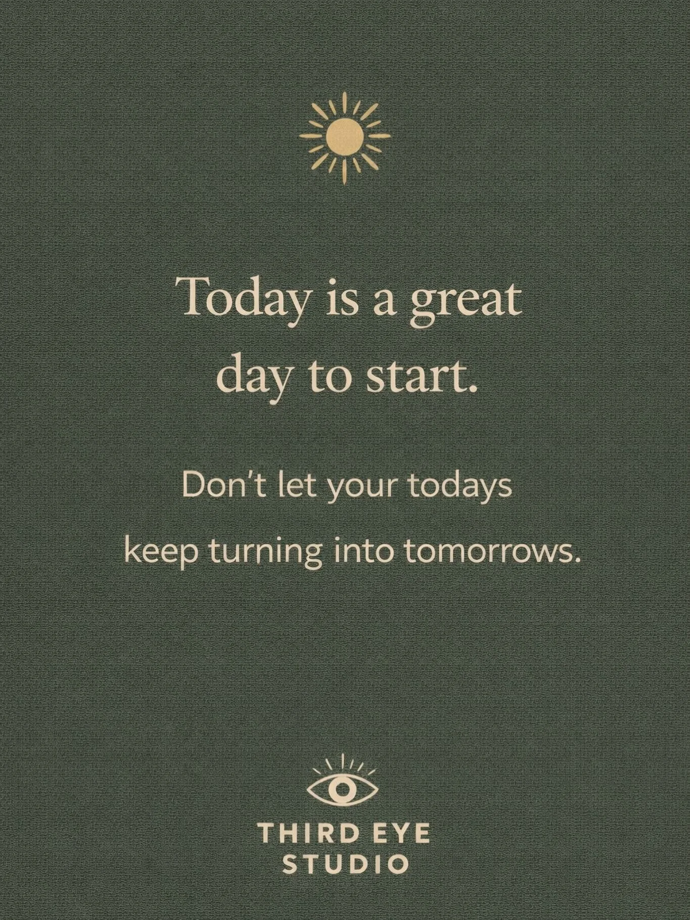 Today is a great day to start&hellip;
yes, today (not next week, not after Mercury retrograde, not when you feel &ldquo;more ready&rdquo; 😉)

How many times have we told ourselves:
&ldquo;I&rsquo;ll start tomorrow&rdquo; &hellip;and then tomorrow tu
