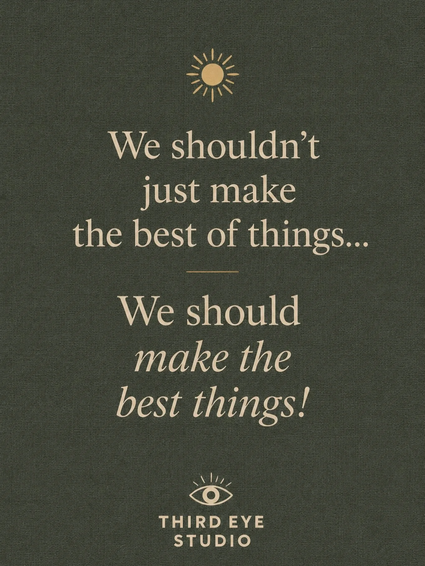 We spend so much time trying to &ldquo;make the best&rdquo; of what&rsquo;s draining us&hellip;
Maybe it&rsquo;s time to create something better instead. ✨
What are you choosing more of lately?