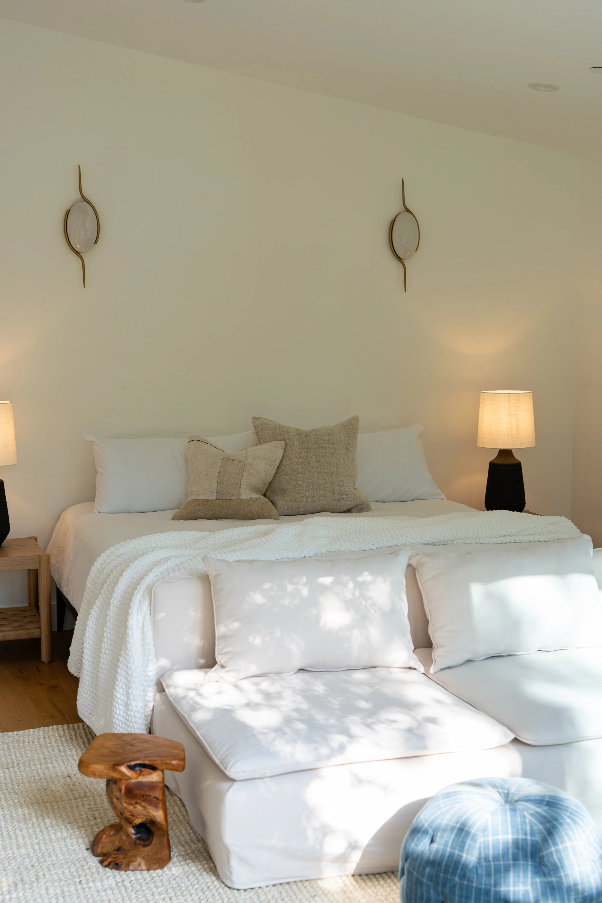 Primary bedroom suite with sofa lounger