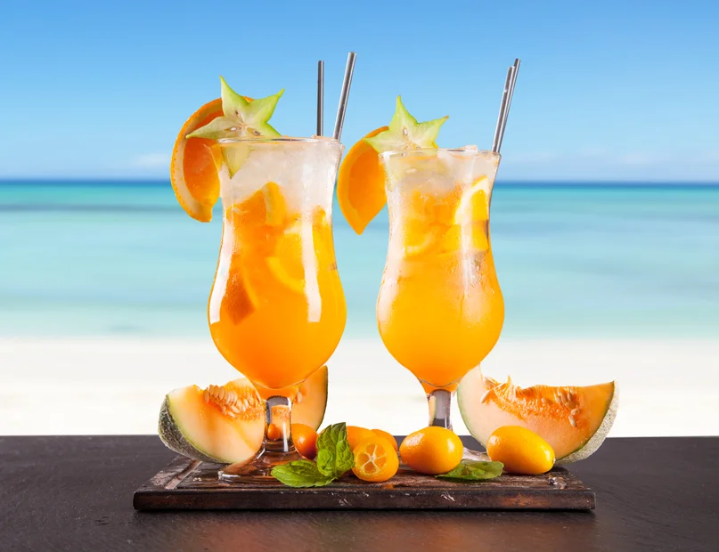 Berry Herbal Tea with Orange Slices