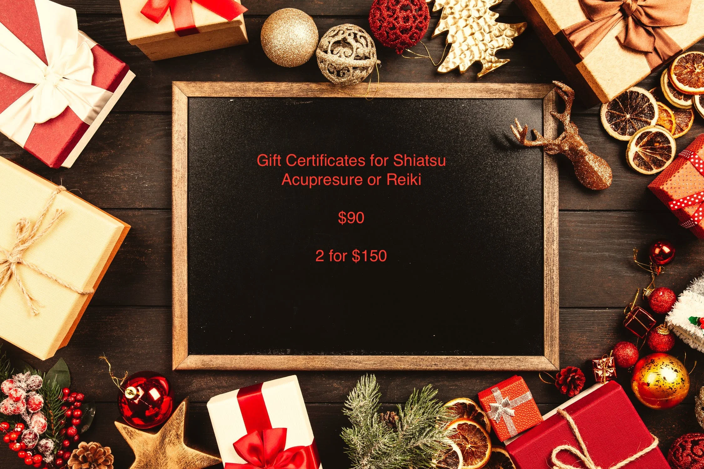 Gift Certificate for Shiatsu or Reiki