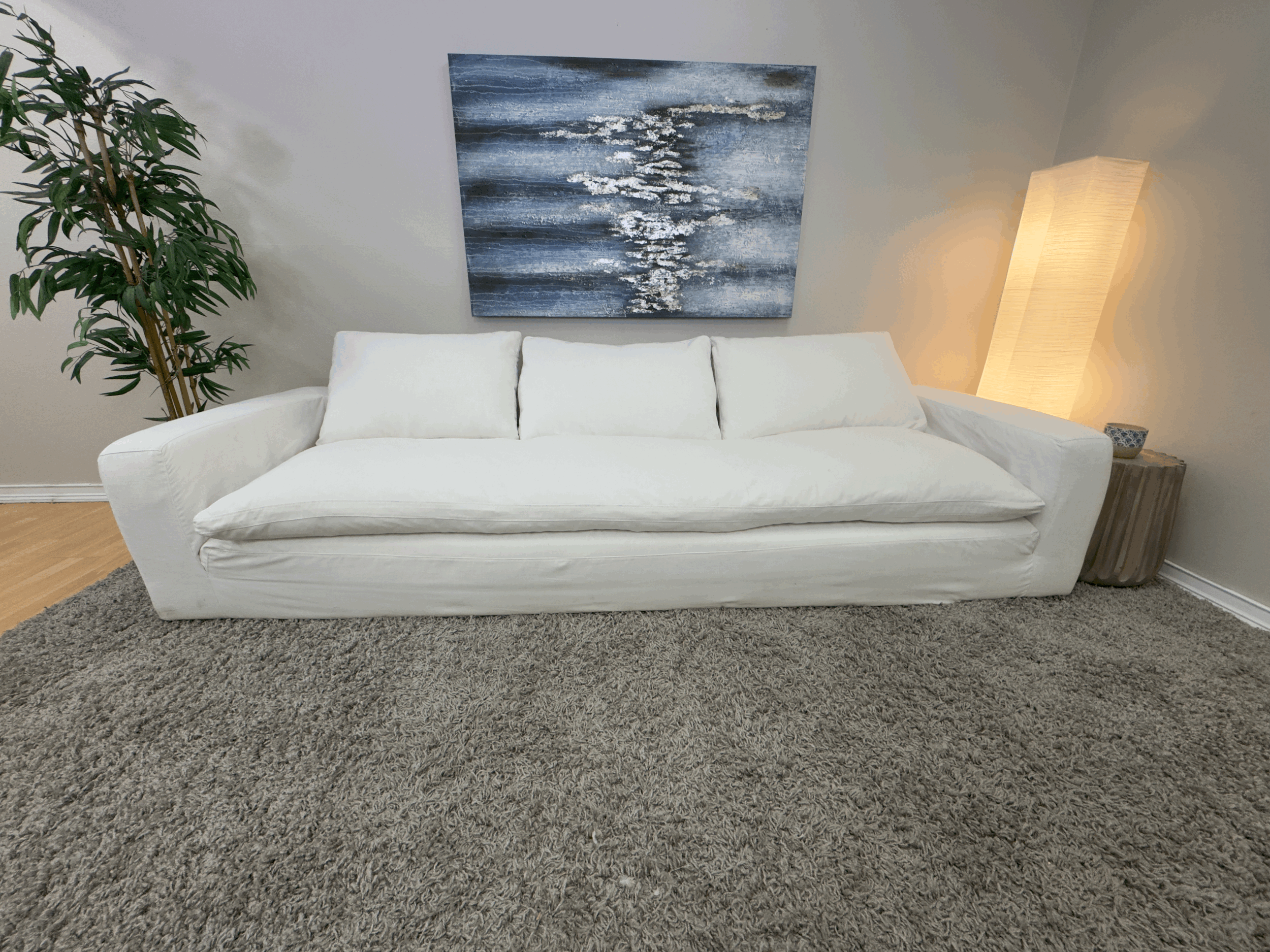 Restoration Hardware – Cloud Sofa (10 FT) | White Slipcover