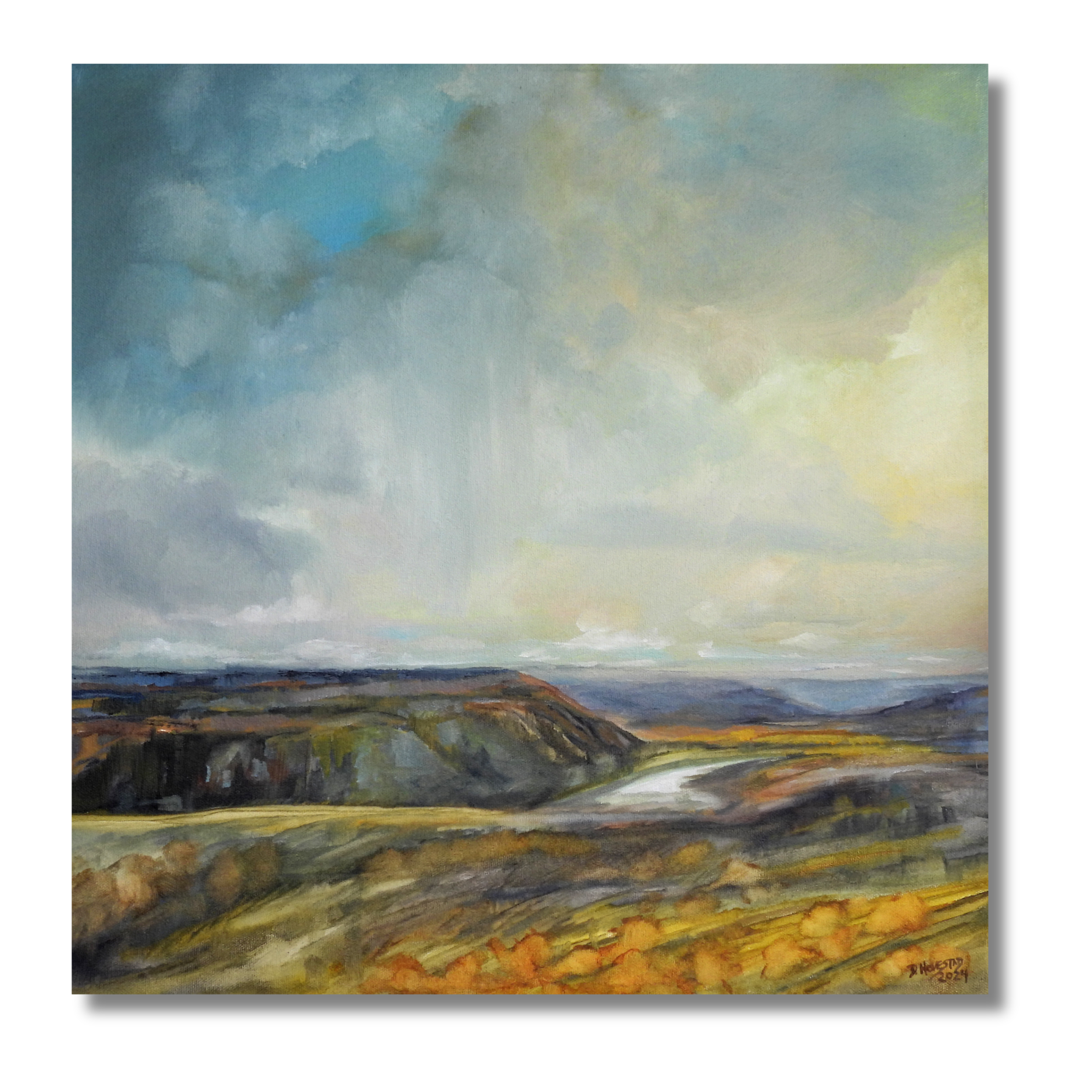 Dry Island - Study, Oil on canvas, 18" x 18" 2026