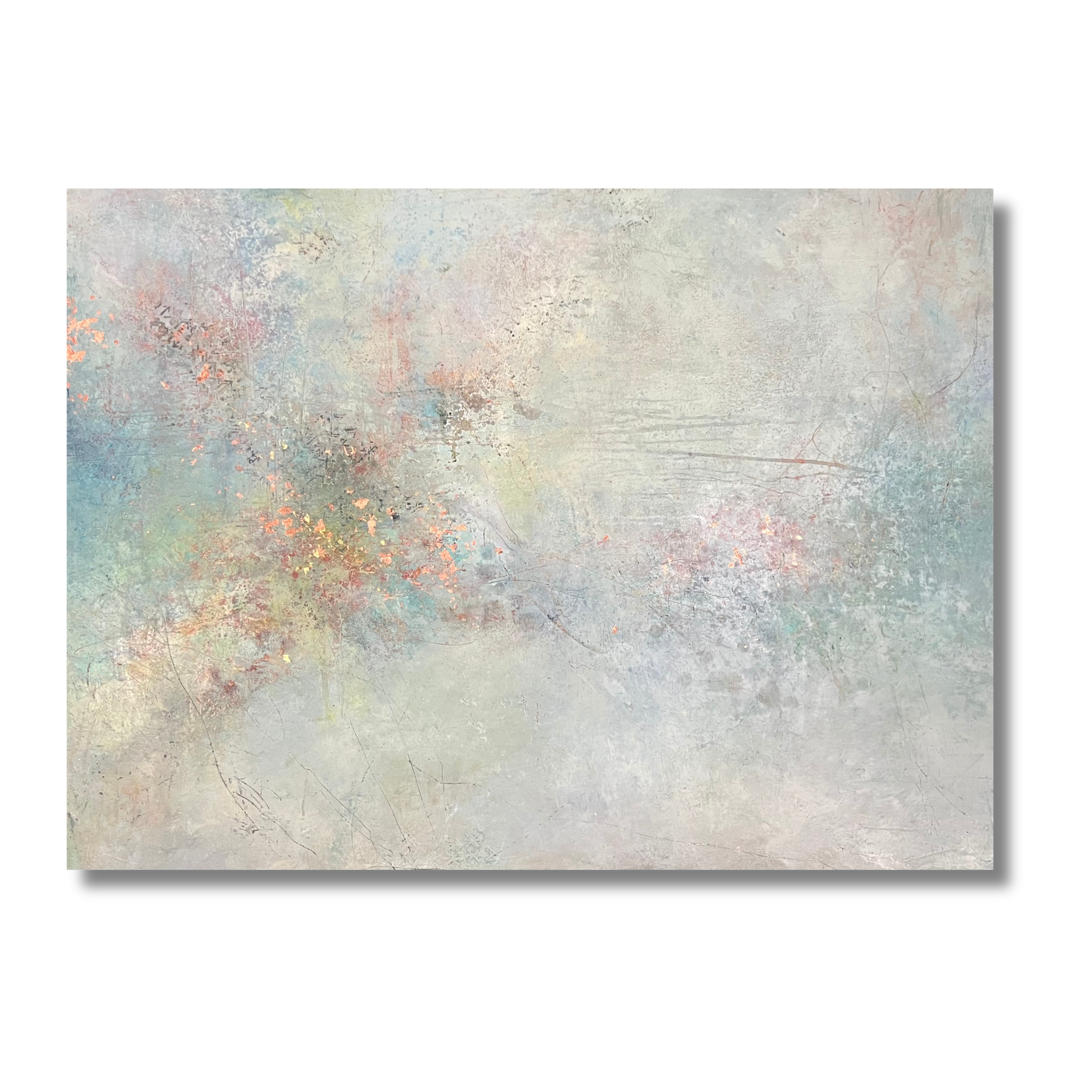 Sacred Roads, oil and cold wax on gallery profile birch panel, 36” x 48”, 2024
