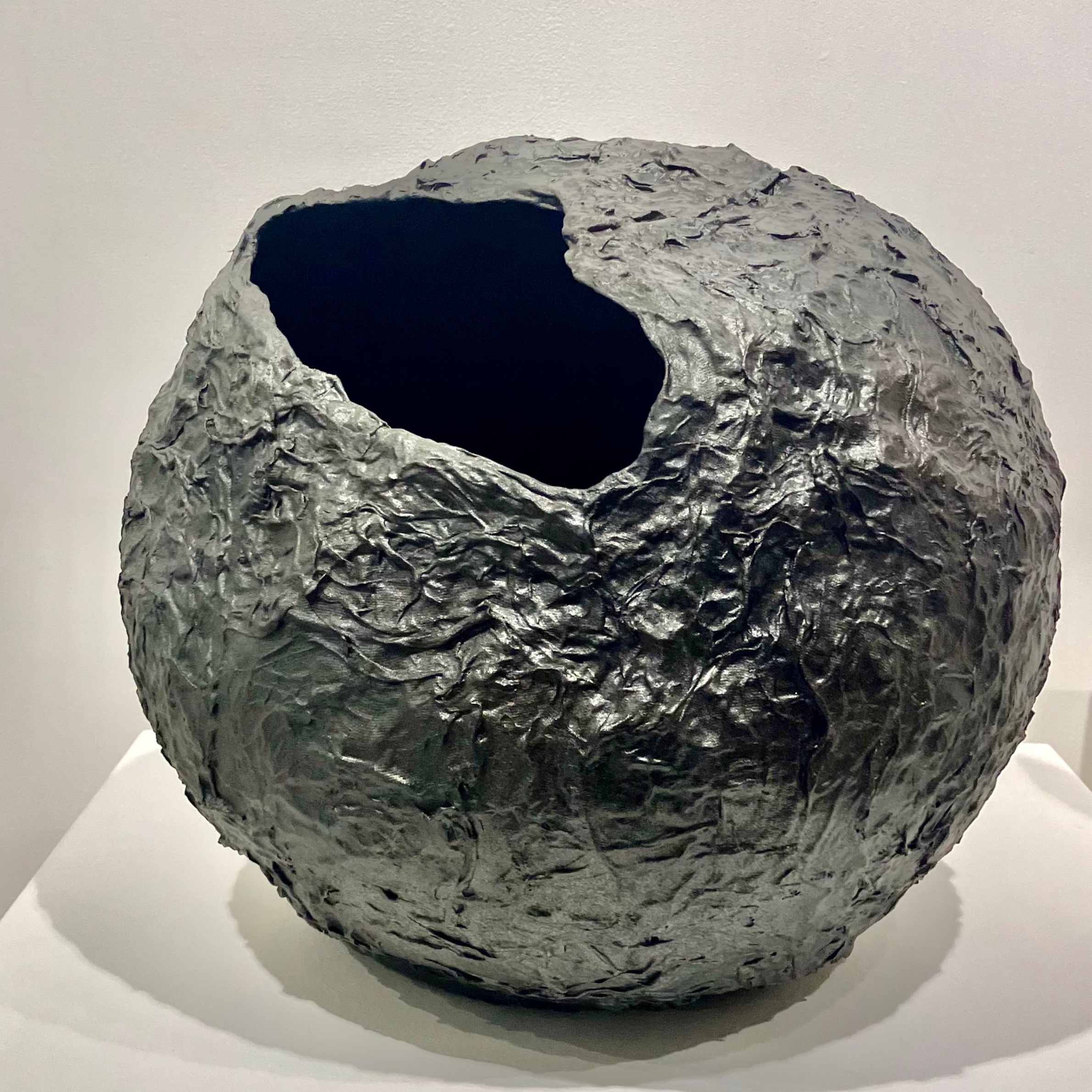 "Metamorphis", Paper-clay, cheese cloth & acrylic paint, 2026