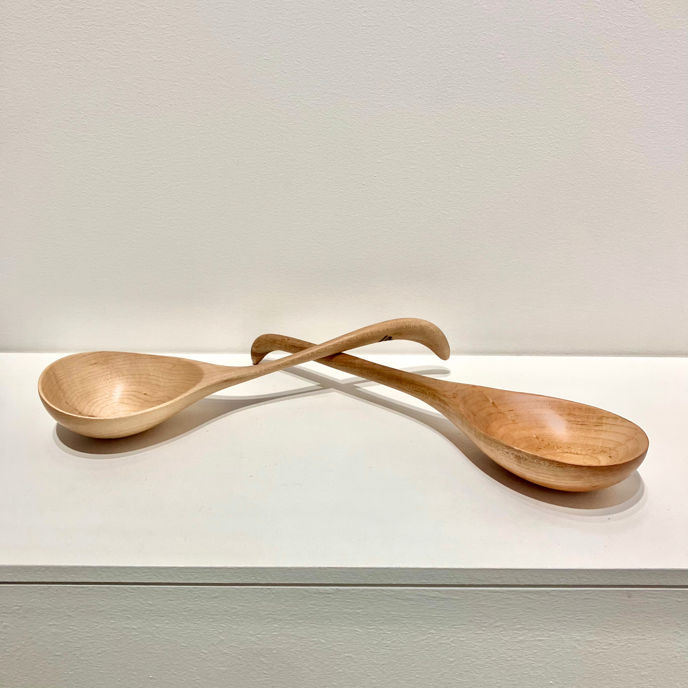 Hand Carved Ladles, rock maple & birds-eye maple, 2026