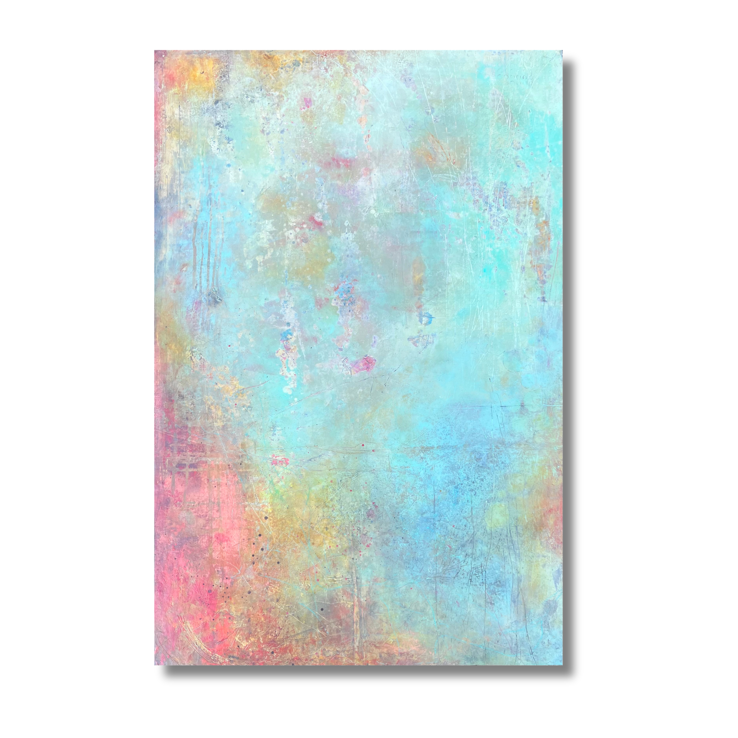 Gentle Soul, oil and cold wax on gallery profile birch panel, 36” x 24”, 2024

