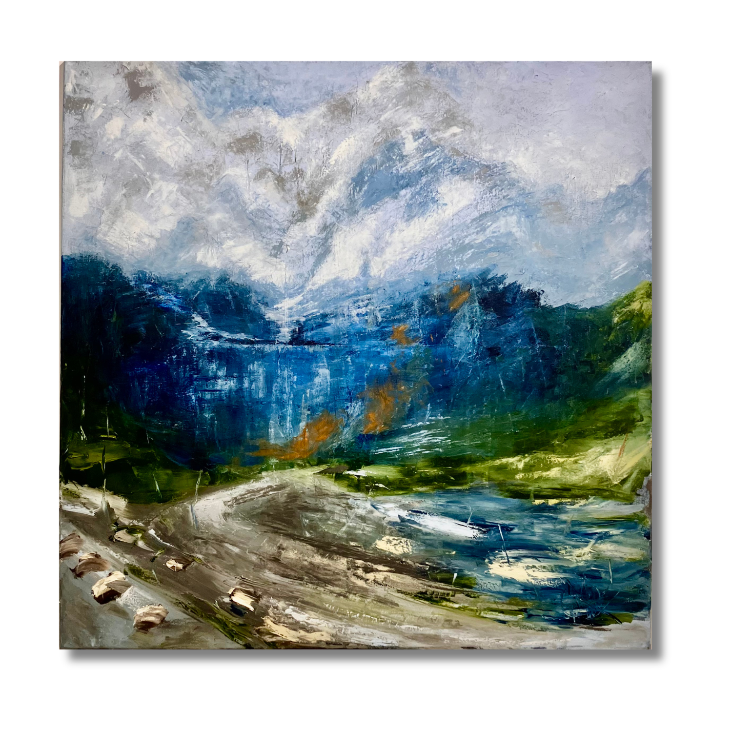"Mountains are Calling", Oil on canvas, 36" x 36"