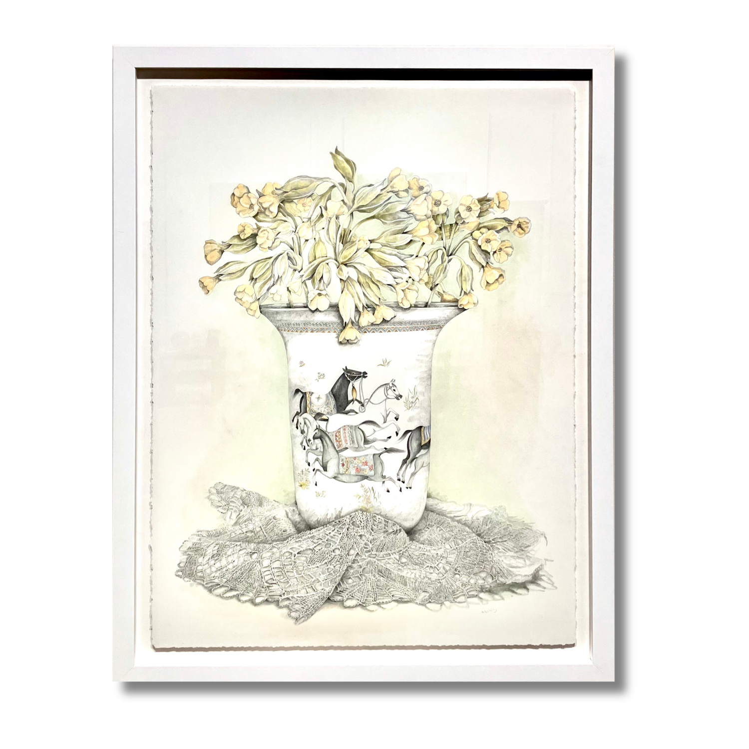 "Suvi tuli tuppa"
Luminance/graphite pencil on cotton paper,
28" x 32" 