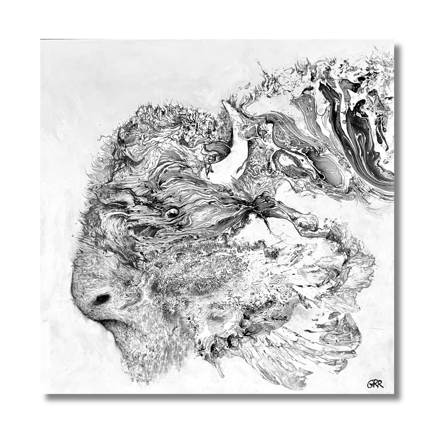 "Blown Away", Mixed Media, 41" x 61"