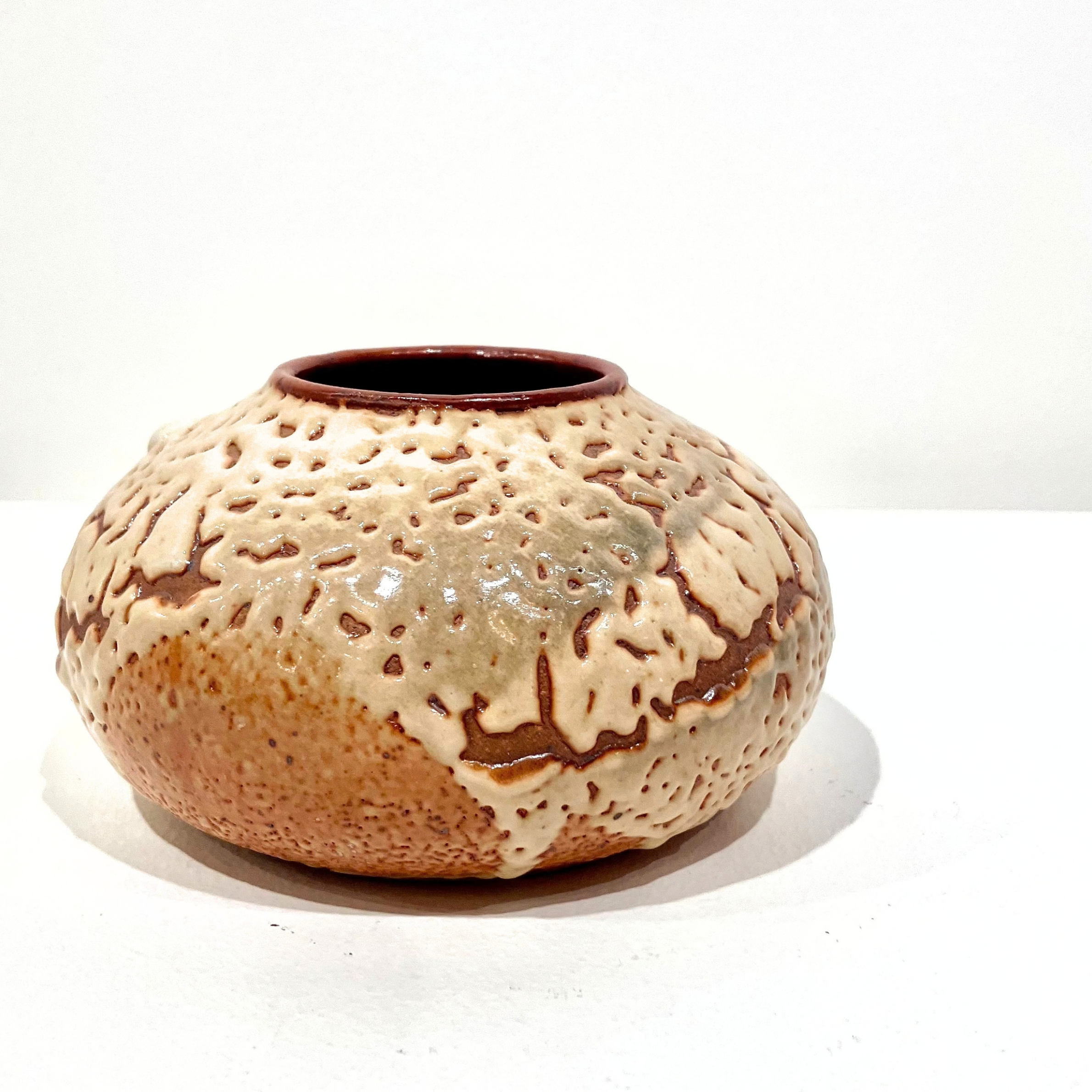 Small Posey Vase, Shino Glaze Pottery 