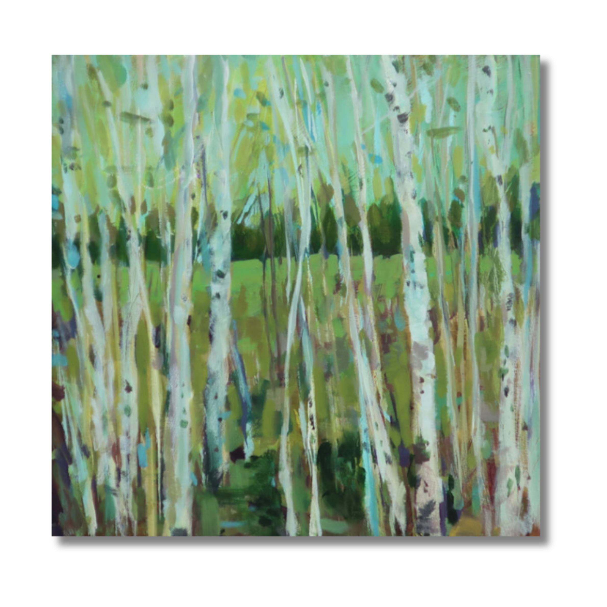 Jubilation, acrylic on gallery wrapped canvas, 12"x 12", 2026