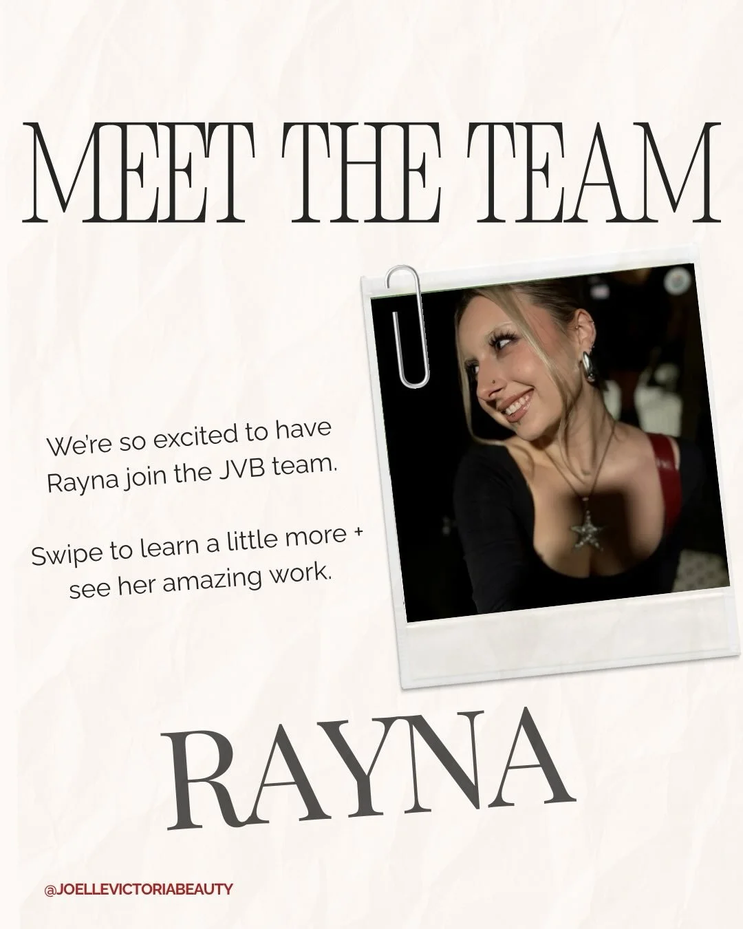 So excited to welcome @estheticzbyrayna to the JVB team. 🦋 

Rayna is an talented, creative artist and always brings a cool, calm energy to her work. 

💌 To book with Rayna, email us at joellevictoriabeauty@gmail.com. 

Kelowna makeup artist | brid