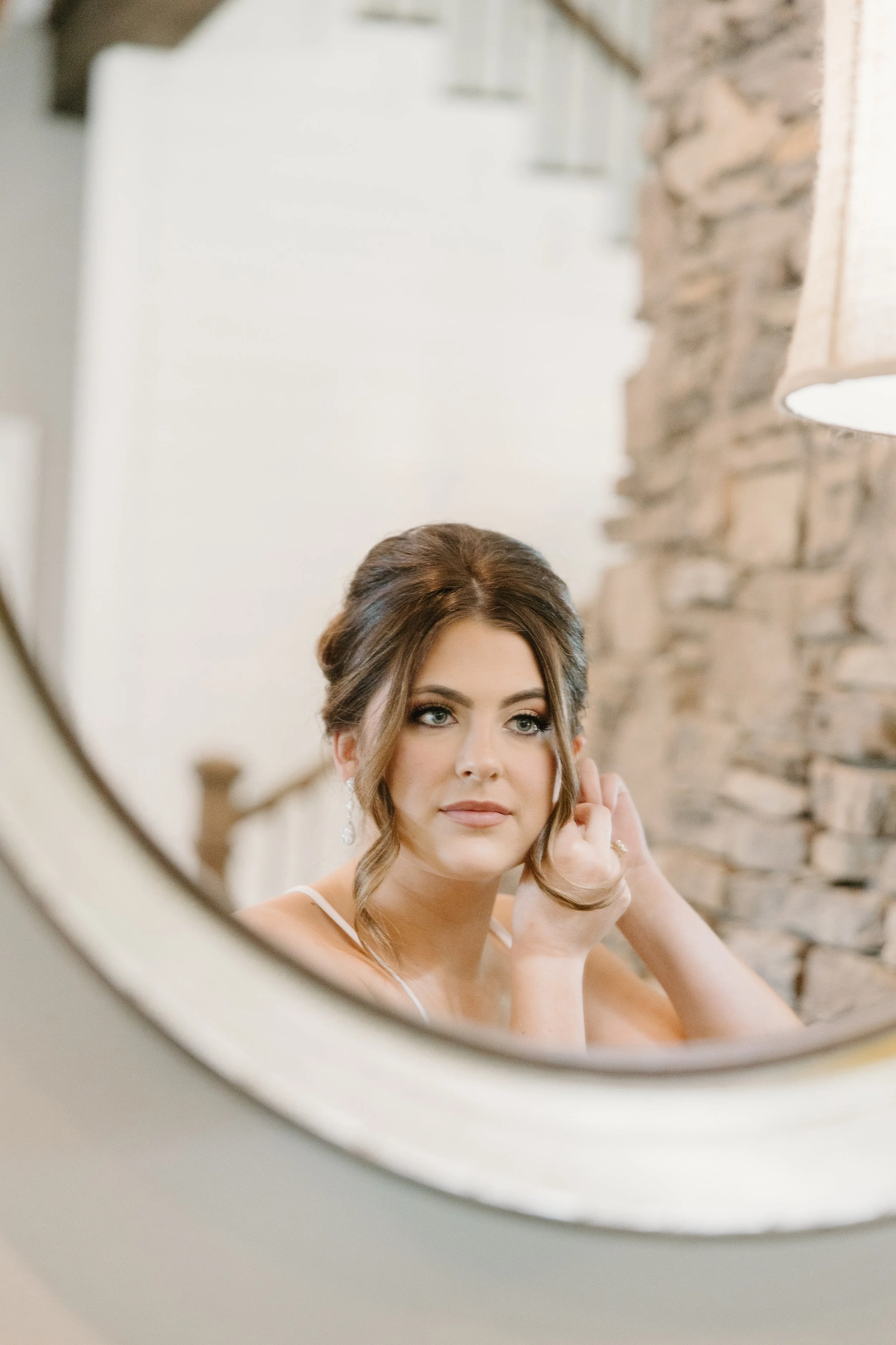 Soft glam wedding makeup with defined brows, warm tones, and radiant glow – Golden Girls Glam, professional bridal services