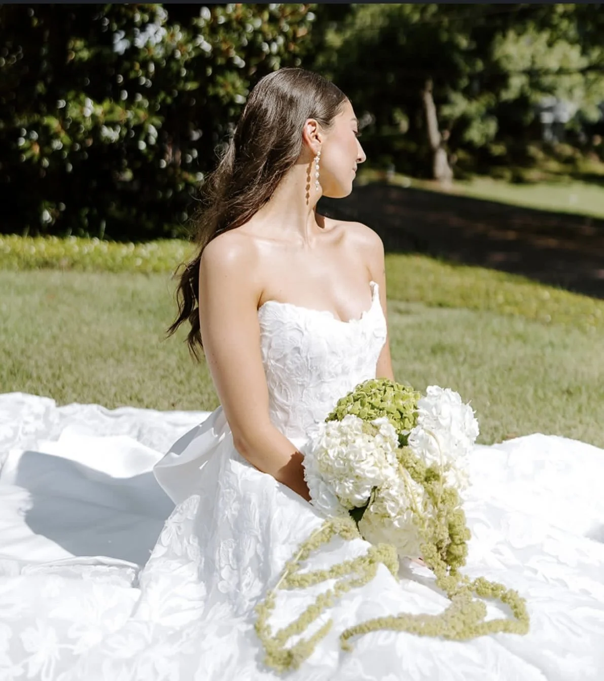 Custom spray tan for bride creating even, sun-kissed complexion before wedding