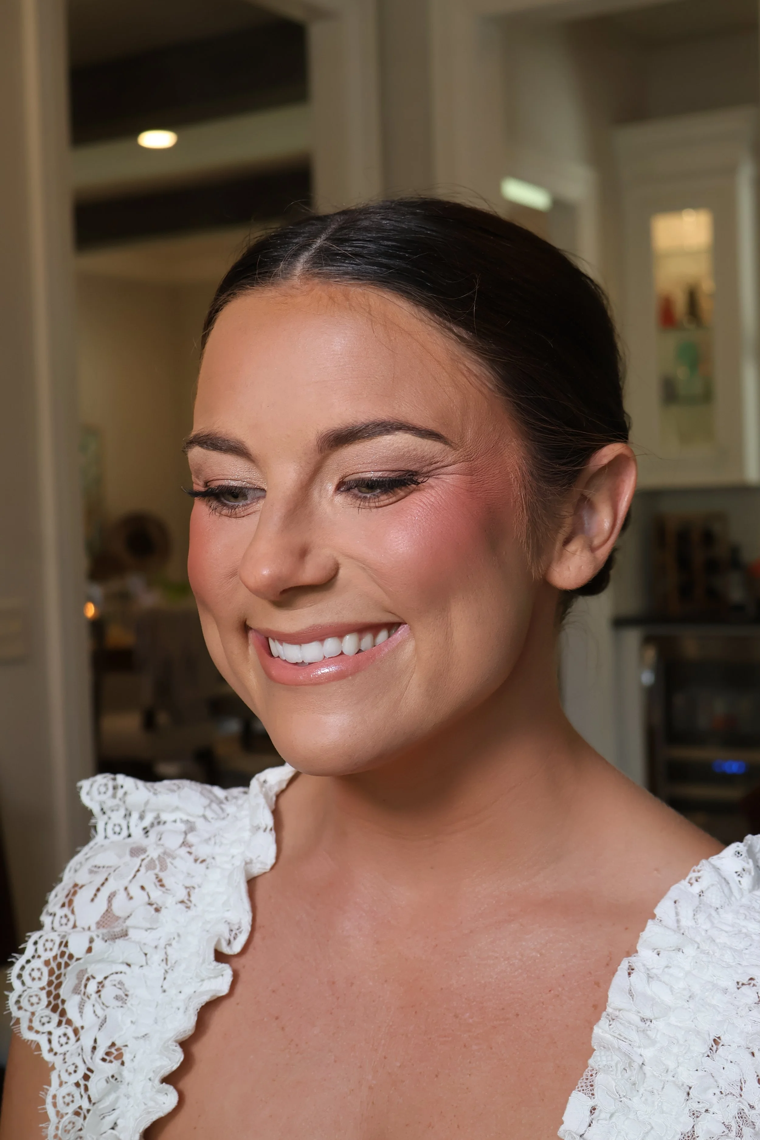 Luxury bridal spray tan and makeup services by Golden Girls Glam