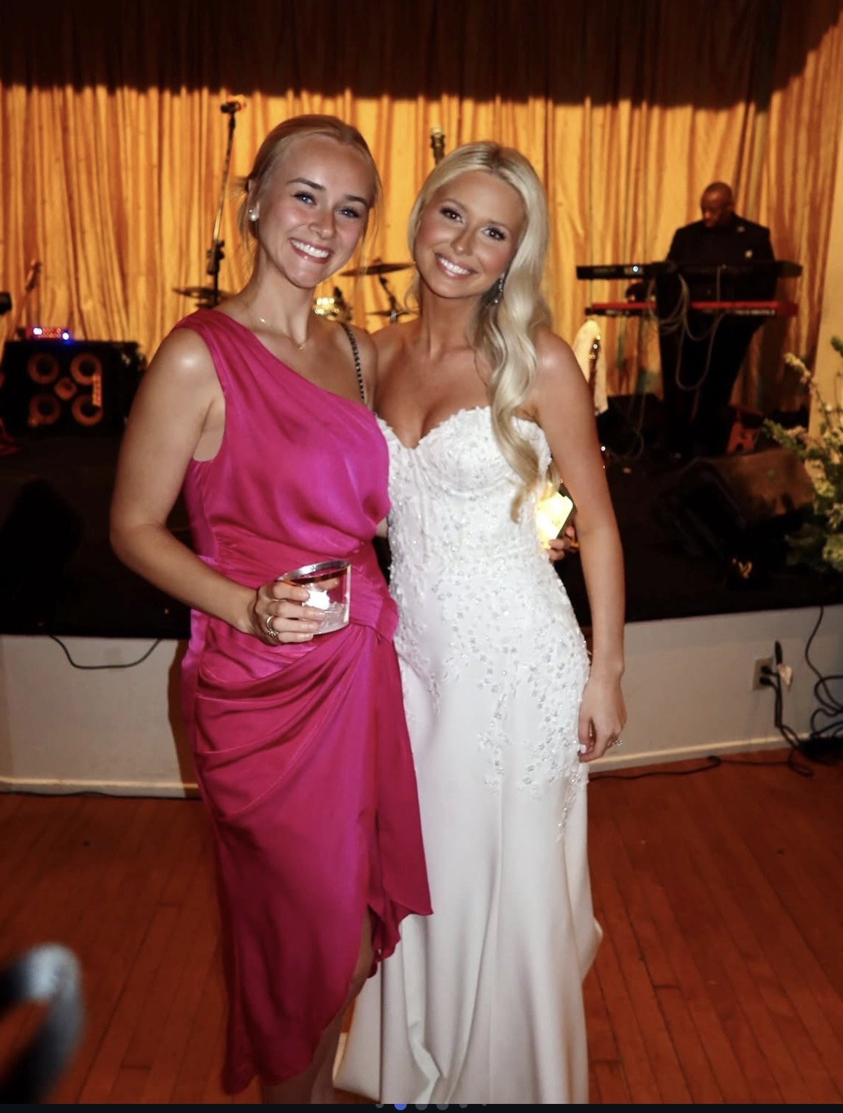 bride with her wedding natural spray tan by golden girls glam