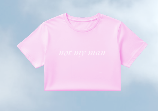 not my man baby tee