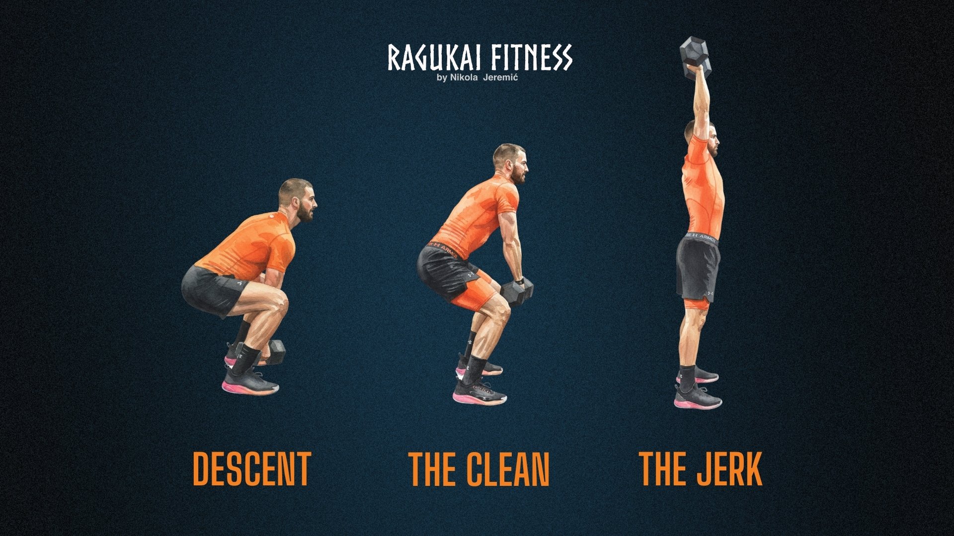 Single arm dumbbell clean & jerk breakdown