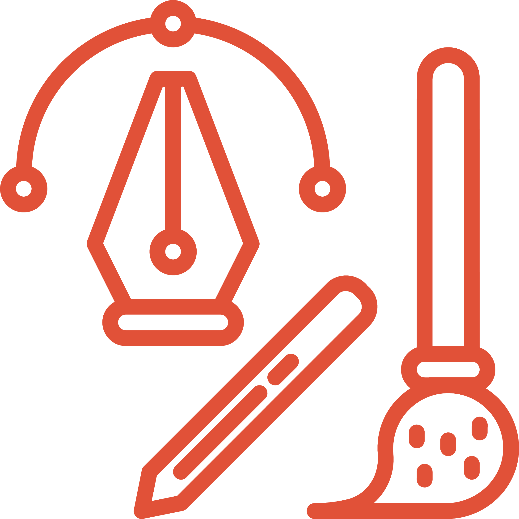 graphic design paint brush pen icon