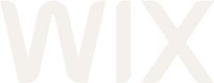 Wix logo in an off white