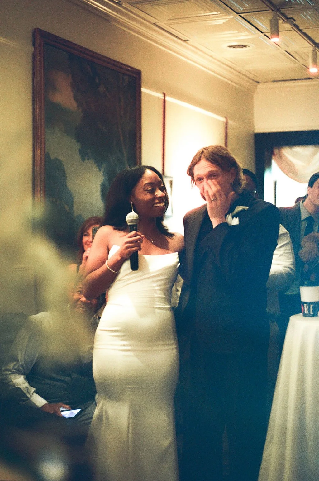 Documentary wedding photograph from a southern California wedding reception