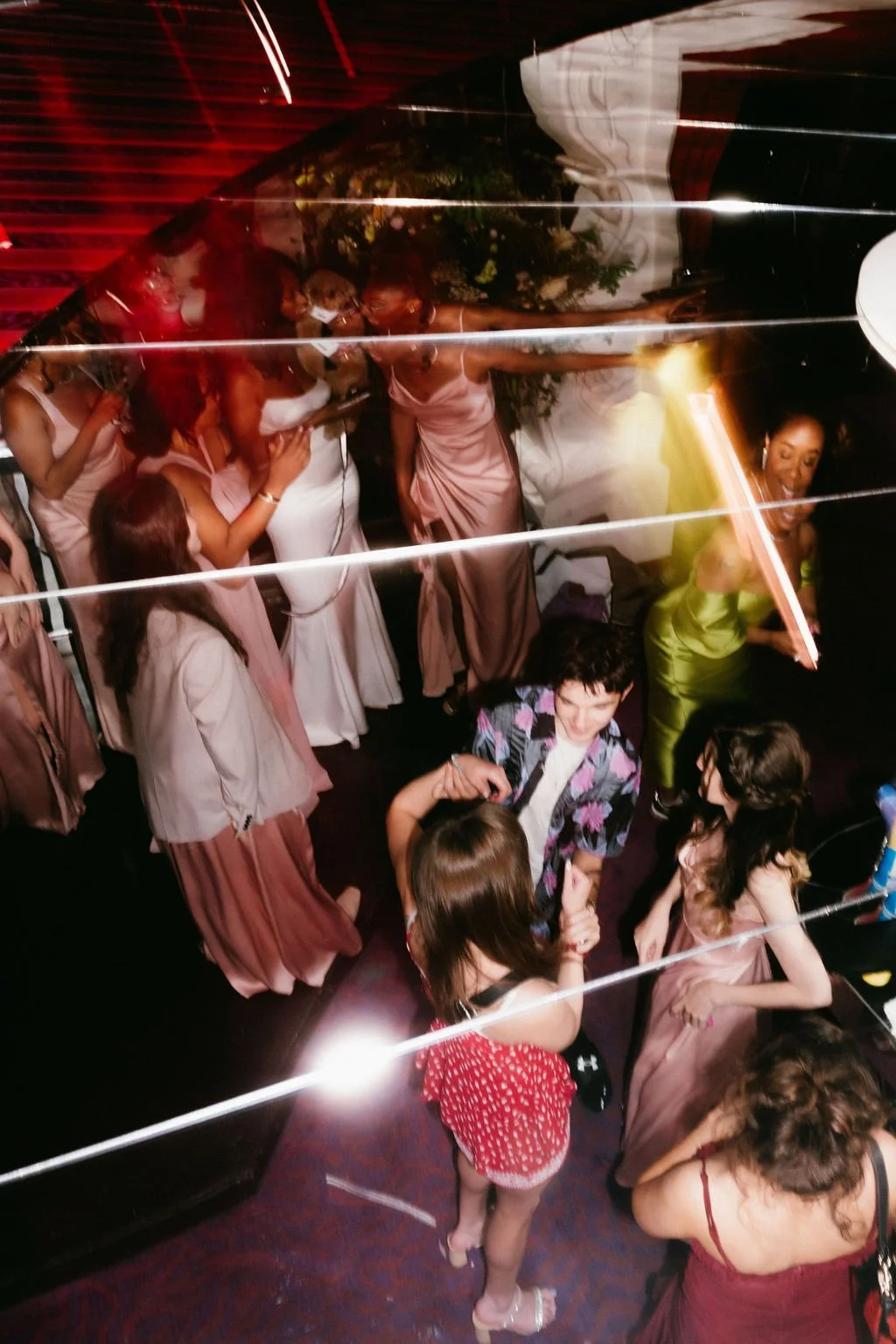 Documentary wedding photograph from southern California after party 