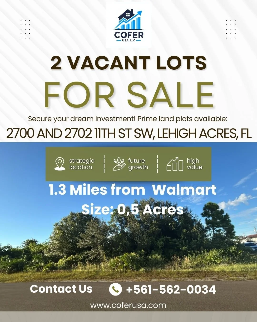 2700 11th St SW, Lehigh Acres, FL 33936 - $29,000.00 (each lot)