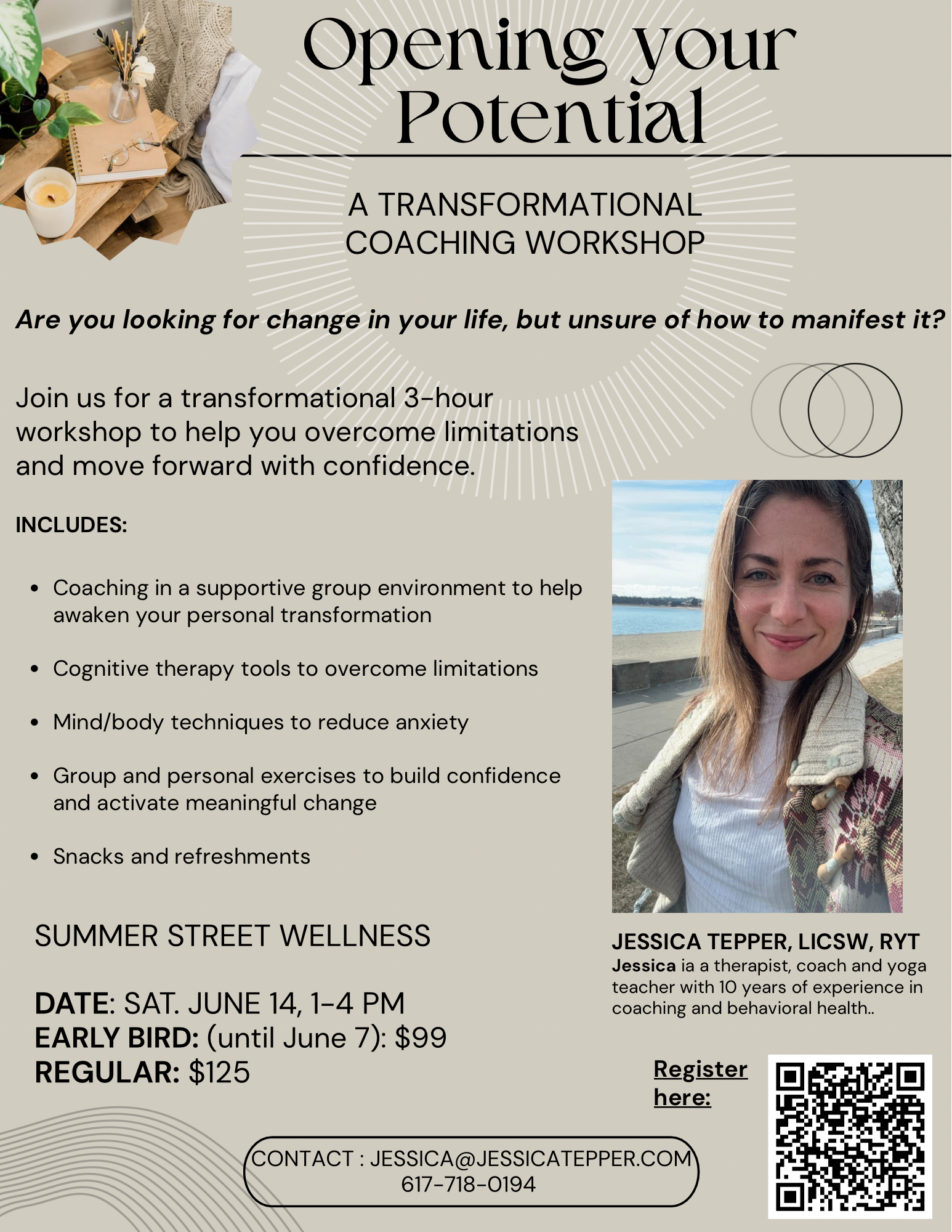 Opening Your Potential with Jessica Tepper — Boston Corporate Wellness