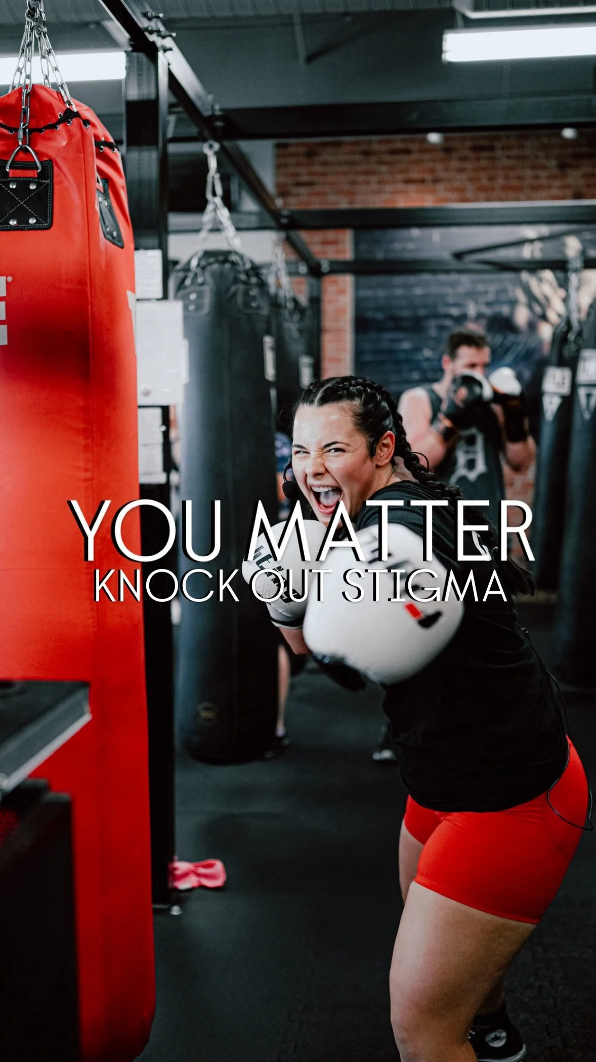 I feel like I’m standing on a stage in my underwear, if I’m being honest. BUT, this is my contribution to shutting down (knocking out, if you will) the stigma surrounding mental health. As a fitness professional and coach, I have the oppo