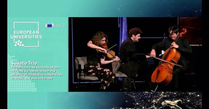 Honored to have been invited to perform some Brahms for the European Universities Alliance Meeting &ldquo;Shaping the Future&rdquo; organized by the @eucommission in Brussels. We were there representing @ecma_music and the ECMAster program of which w