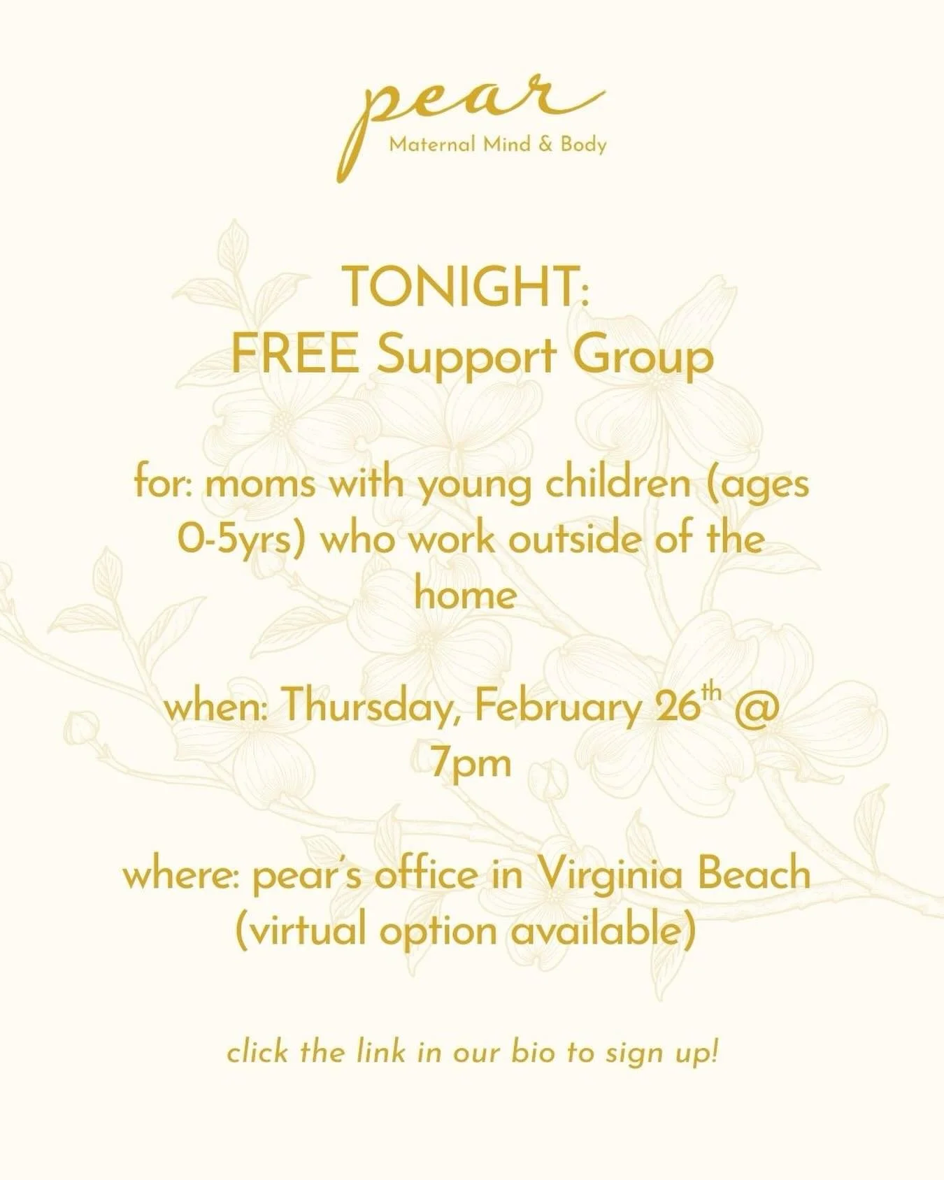 We&rsquo;re gathering again TONIGHT for Finding Balance, and we&rsquo;d love to see you there &mdash; especially if you&rsquo;ve been following along and wondering if you should come. This is your sign. ✨

For moms of little ones (0&ndash;5) who work