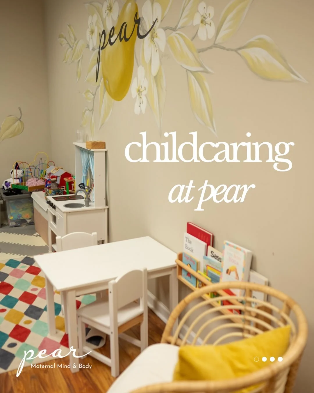 Let us hold your littles while you return to you.

At pear, it&rsquo;s an honor to support you in carving out time for your practice. Knowing your little ones are cared for changes everything&mdash;and we&rsquo;re here to make that feel easy.

We off