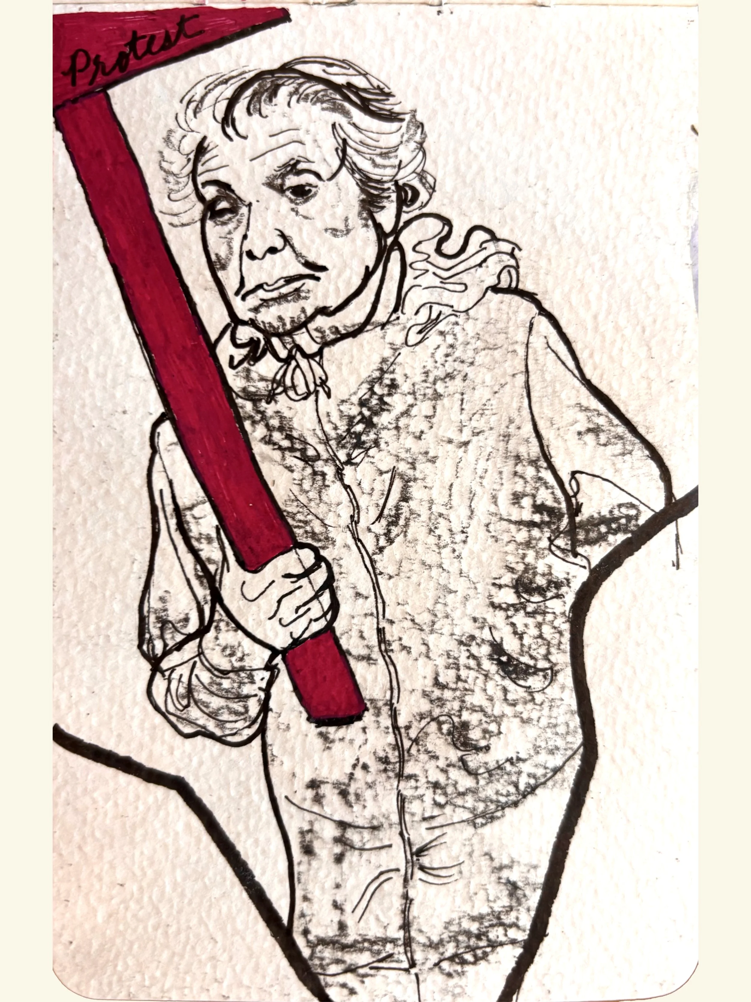 Personal Challenge Sketch a Day 144, 2021; watercolor and ink on paper, 3" x 5"