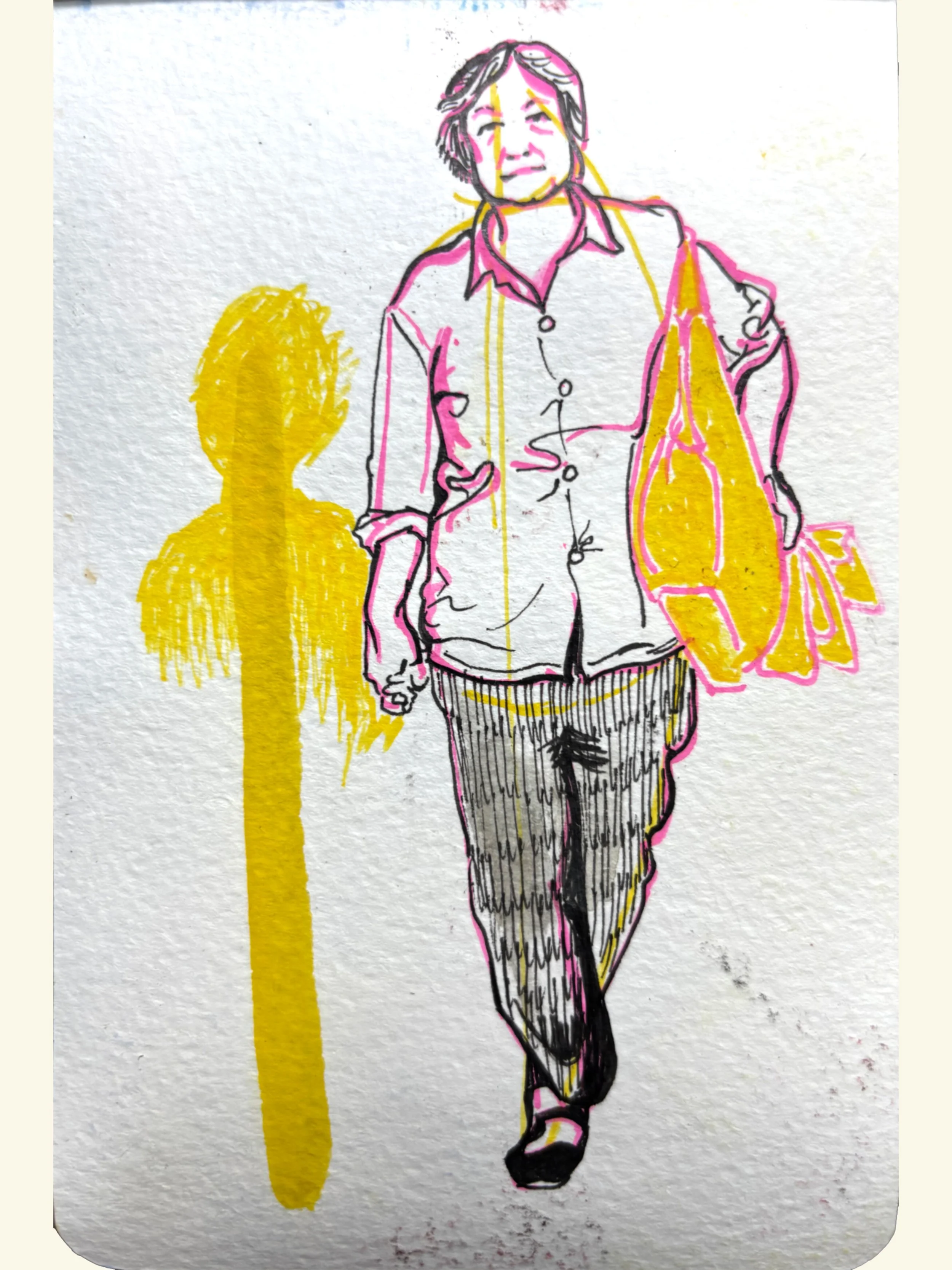 Personal Challenge Sketch a Day 163, 2021; watercolor and ink on paper, 3" x 5"