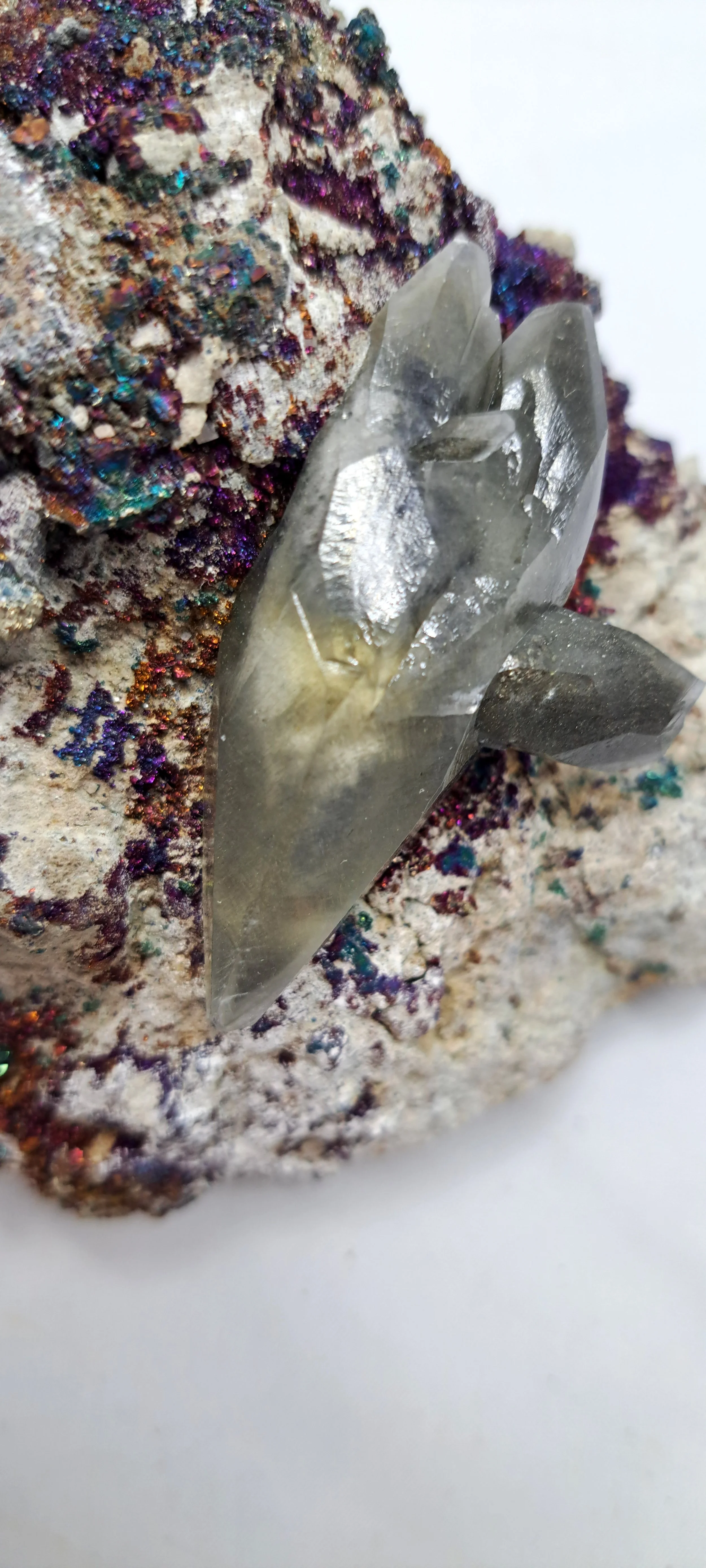 Sweetwater Mine Dragon Scale Calcite with Chalcopyrite on Matrix – Missouri